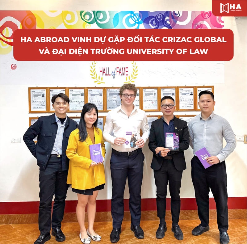 HA Abroad gặp đối tác Crizac Global và đại diện trường University Of Law